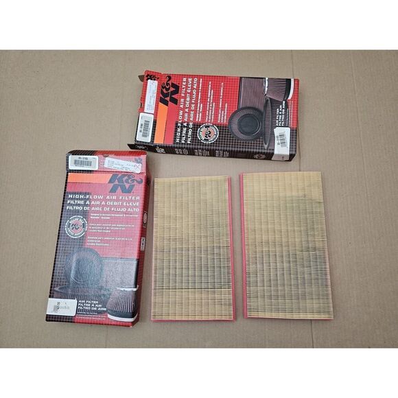 2 K&N Engine Air filter 1997-2003 MERCEDES BENZ CLK430, CLK55, E55, C43, 33-2183 - Picture 1 of 16